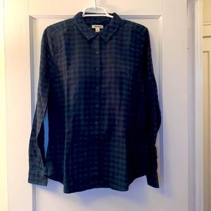 Good Threads Flannel Long Sleeve Button Down Large